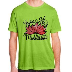 Heavily Meditated Artwork Fun Lotus Flower Gift Adult ChromaSoft Performance T-Shirt