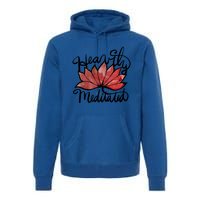 Heavily Meditated Artwork Fun Lotus Flower Gift Premium Hoodie