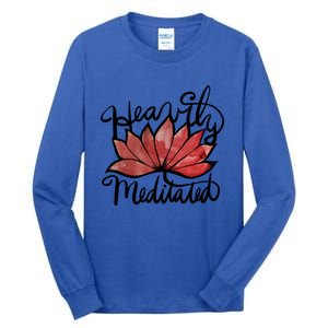 Heavily Meditated Artwork Fun Lotus Flower Gift Tall Long Sleeve T-Shirt