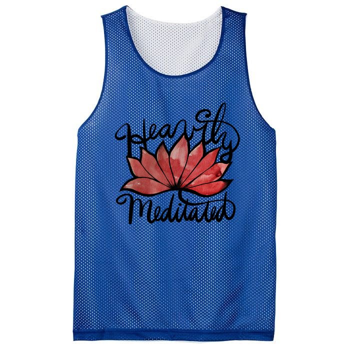 Heavily Meditated Artwork Fun Lotus Flower Gift Mesh Reversible Basketball Jersey Tank