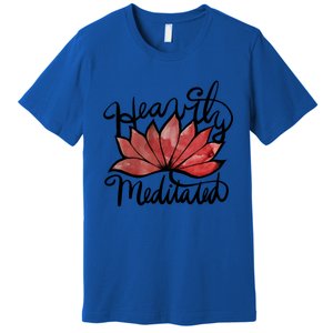 Heavily Meditated Artwork Fun Lotus Flower Gift Premium T-Shirt