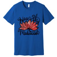 Heavily Meditated Artwork Fun Lotus Flower Gift Premium T-Shirt