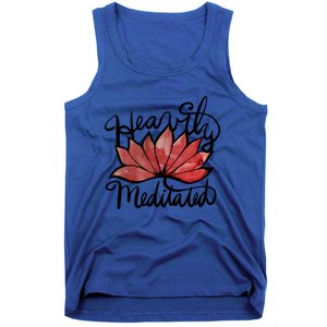 Heavily Meditated Artwork Fun Lotus Flower Gift Tank Top