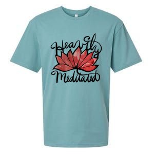 Heavily Meditated Artwork Fun Lotus Flower Gift Sueded Cloud Jersey T-Shirt