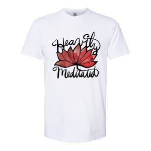 Heavily Meditated Artwork Fun Lotus Flower Gift Softstyle CVC T-Shirt