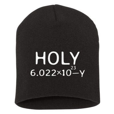 Holy Moley Avogadro Mole Carbon Funny Chemistry Short Acrylic Beanie