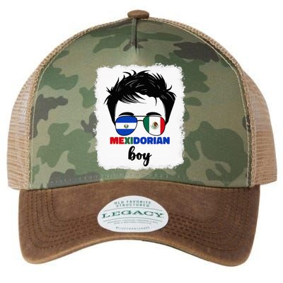 Half Mexican And Salvadorian Mexico El Salvador Legacy Tie Dye Trucker Hat