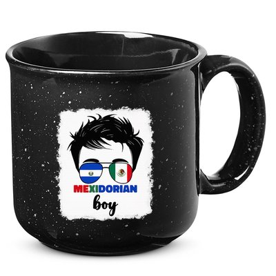 Half Mexican And Salvadorian Mexico El Salvador 15oz Campfire Ceramic Mug