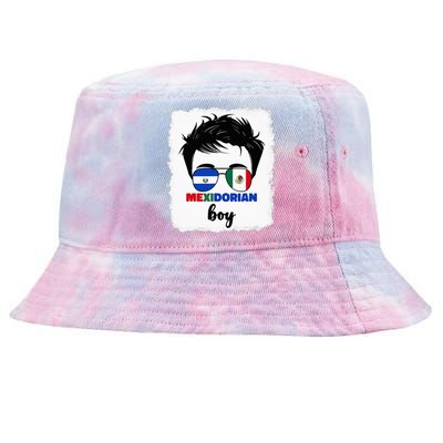 Half Mexican And Salvadorian Mexico El Salvador Tie-Dyed Bucket Hat