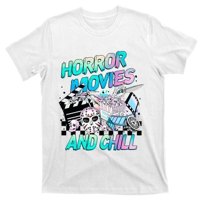 Horror Movies And Chill Retro Halloween T-Shirt