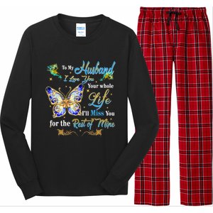 Husband My Angel Honoring Memories Of My Husband In Heaven Gift Long Sleeve Pajama Set