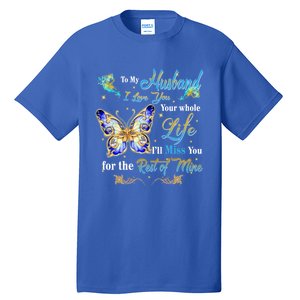 Husband My Angel Honoring Memories Of My Husband In Heaven Gift Tall T-Shirt