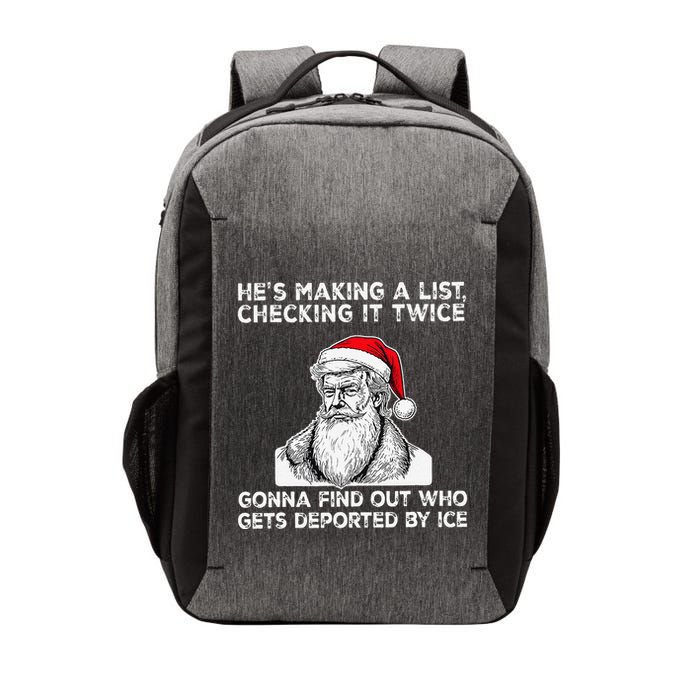 HeS Making A List Checking It Twice Gonna Find Out Who Gets Vector Backpack