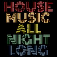 House Music All Night Long Techno Rave EDM Clubbing 16 in Basic Backpack