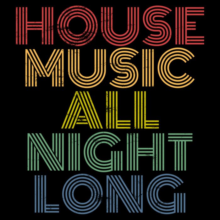 House Music All Night Long Techno Rave EDM Clubbing 16 in Basic Backpack