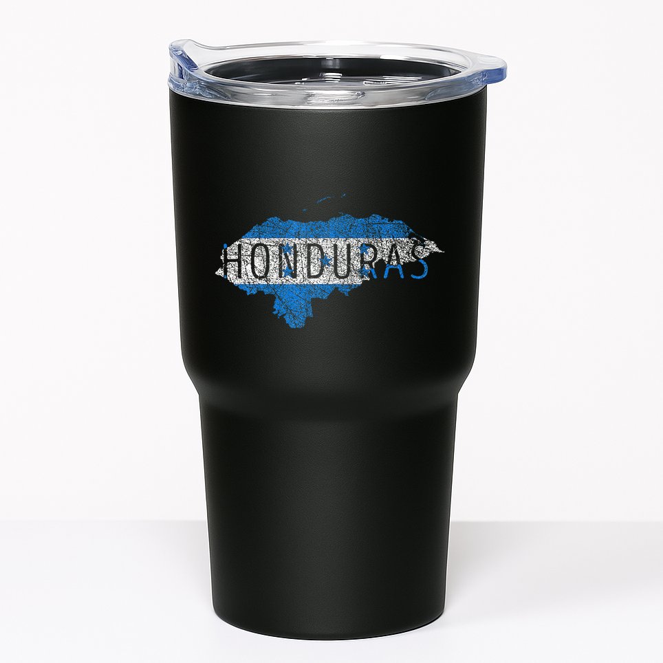 Honduran Map And Flag Souvenir Distressed Honduras Tumbler