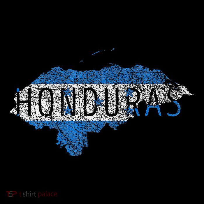 Honduran Map And Flag Souvenir Distressed Honduras Magnet