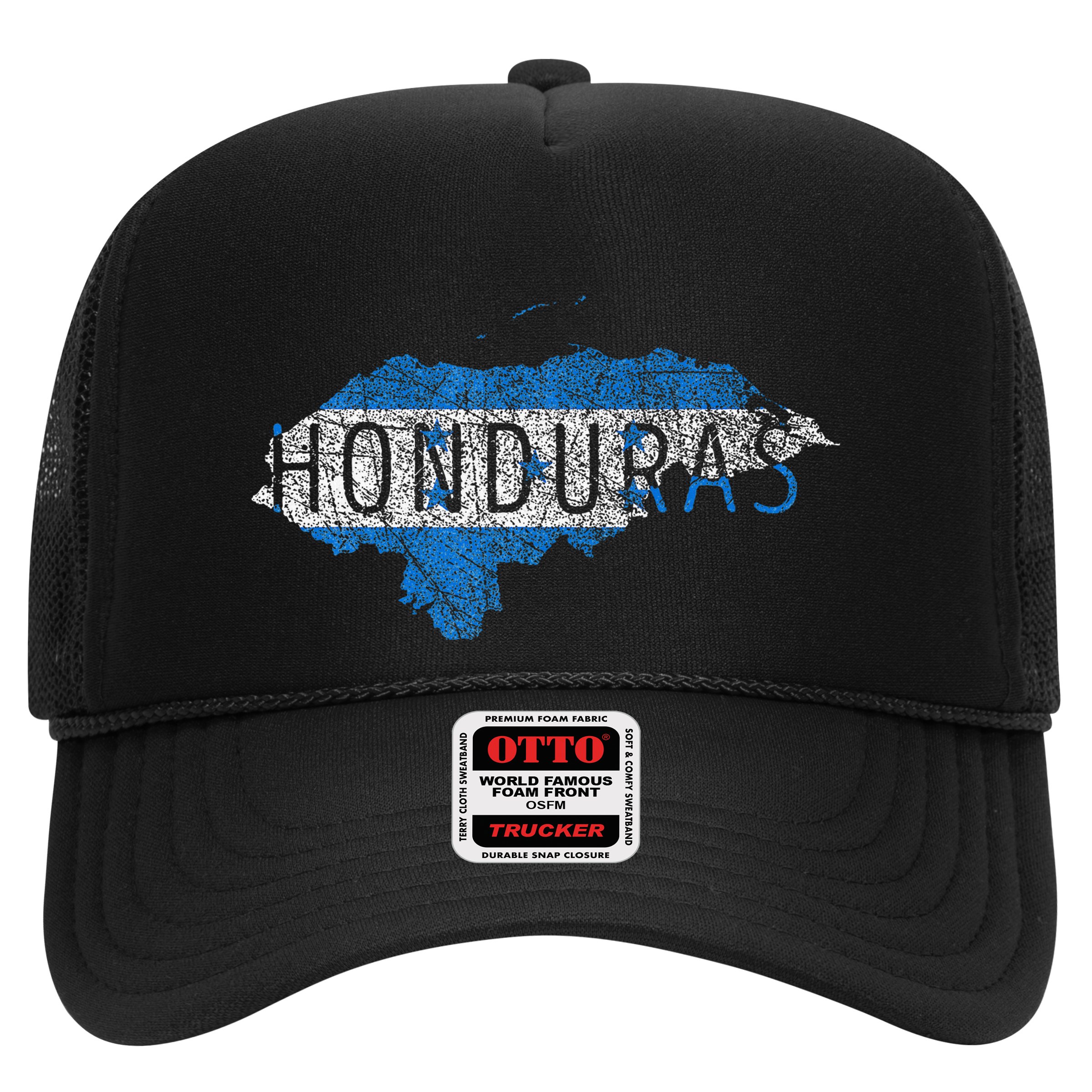 Honduran Map And Flag Souvenir Distressed Honduras Hat