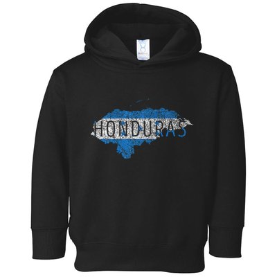 Honduran Map And Flag Souvenir Distressed Honduras Toddler Hoodie