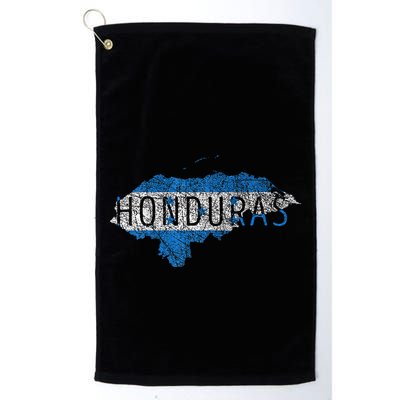 Honduran Map And Flag Souvenir Distressed Honduras Golf Towel