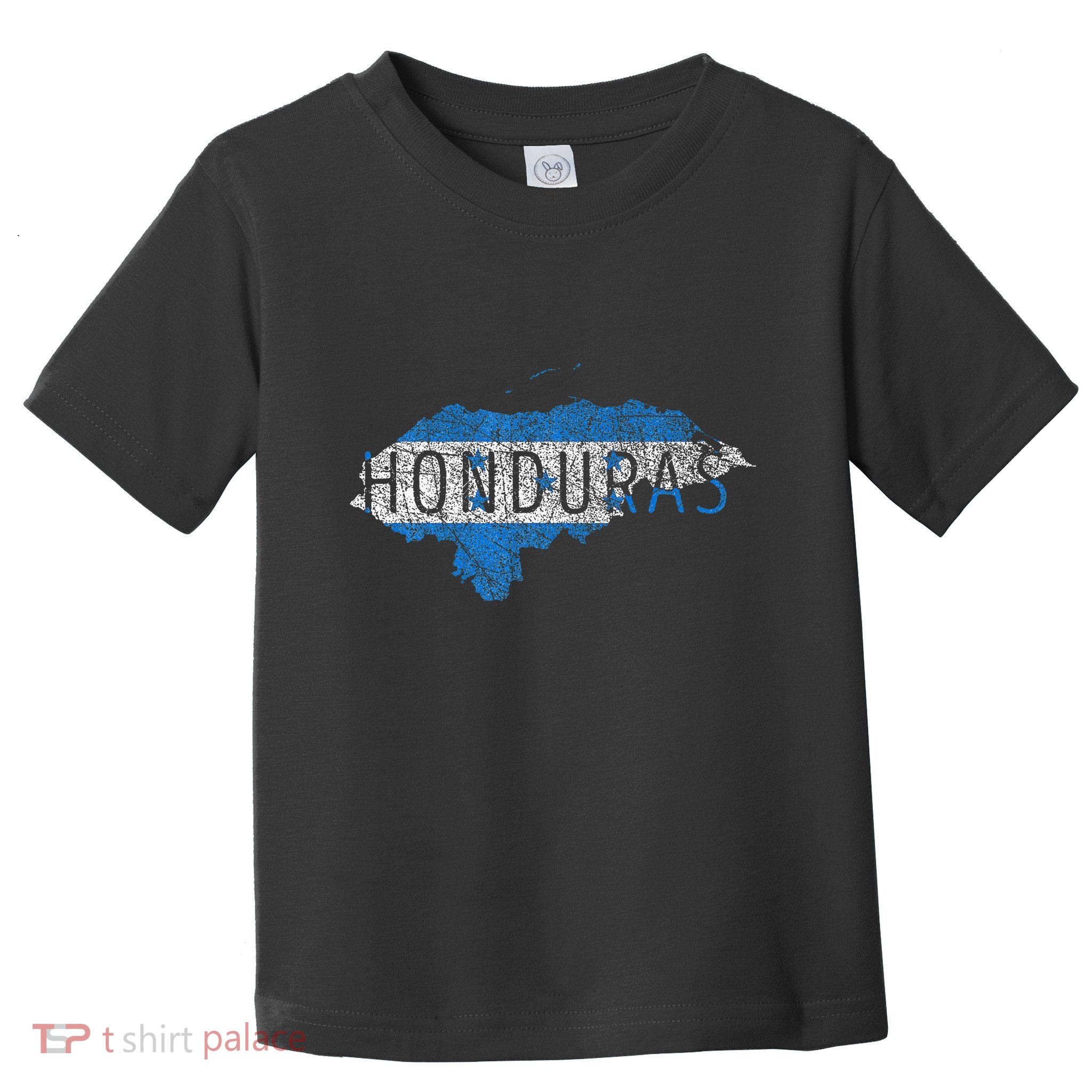 Honduran Map And Flag Souvenir Distressed Honduras Toddler T-Shirt