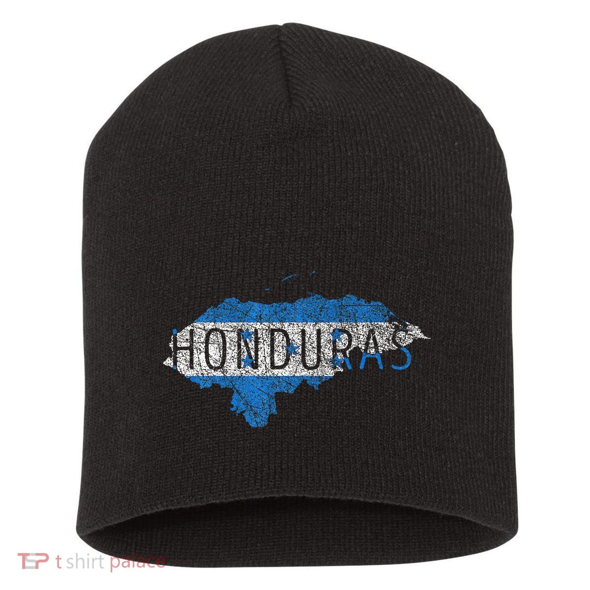 Honduran Map And Flag Souvenir Distressed Honduras Short Acrylic Beanie