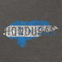 Honduran Map And Flag Souvenir Distressed Honduras Cotton Canvas Backpack
