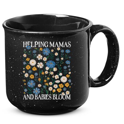 Helping Mamas And Babies Bloom Wildflowers Floral Boho 15oz Campfire Ceramic Mug