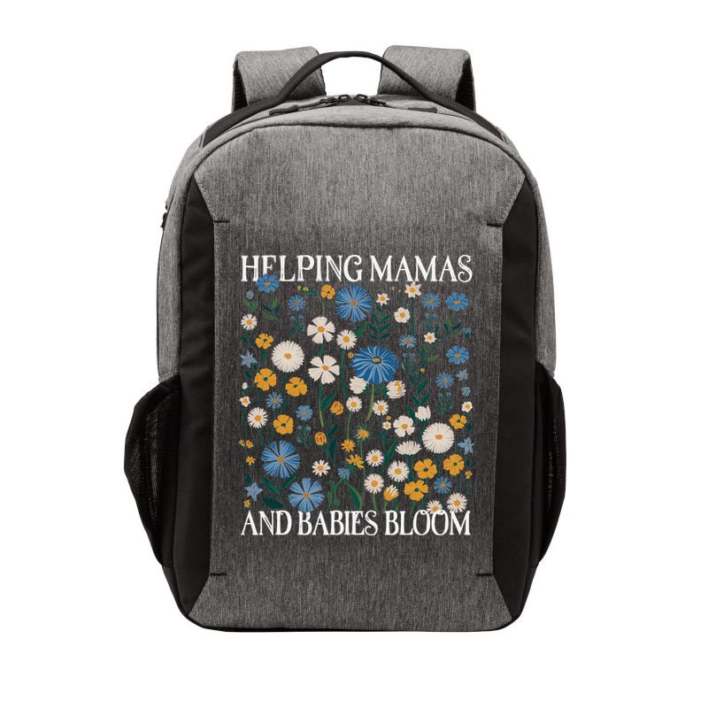 Helping Mamas And Babies Bloom Wildflowers Floral Boho Vector Backpack