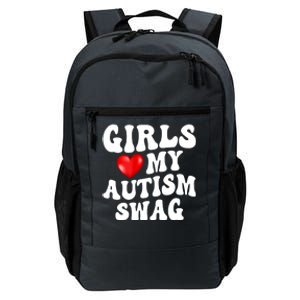 Heart My Autism Swag Funny Love My Autism Swag Gift Daily Commute Backpack