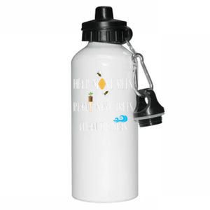 Help More Bees Plant More Trees Clean The Seas Cool Gift Aluminum Water Bottle