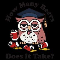 How Many Beers Does It Take Owl Funny Drawstring Bag