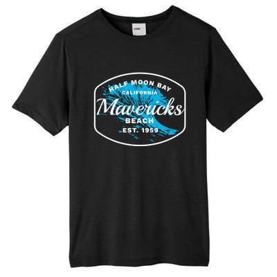 Half Moon Bay Mavericks Beach Surfing Gift Travel Gift Tall Fusion ChromaSoft Performance T-Shirt