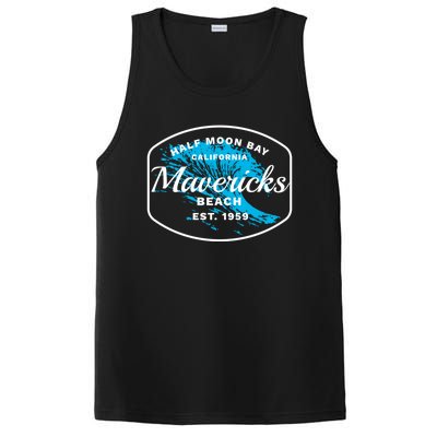 Half Moon Bay Mavericks Beach Surfing Gift Travel Gift PosiCharge Competitor Tank