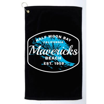 Half Moon Bay Mavericks Beach Surfing Gift Travel Gift Golf Towel