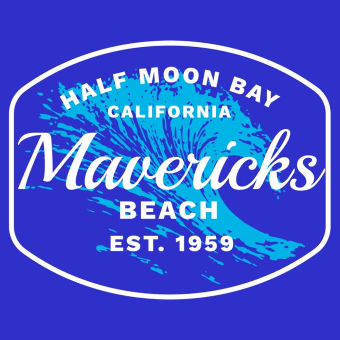 Half Moon Bay Mavericks Beach Surfing Gift Travel Gift Hoodie