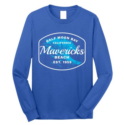 Half Moon Bay Mavericks Beach Surfing Gift Travel Gift Long Sleeve Shirt