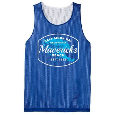 Half Moon Bay Mavericks Beach Surfing Gift Travel Gift Mesh Reversible Basketball Jersey Tank