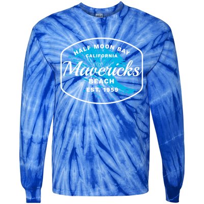 Half Moon Bay Mavericks Beach Surfing Gift Travel Gift Tie-Dye Long Sleeve Shirt