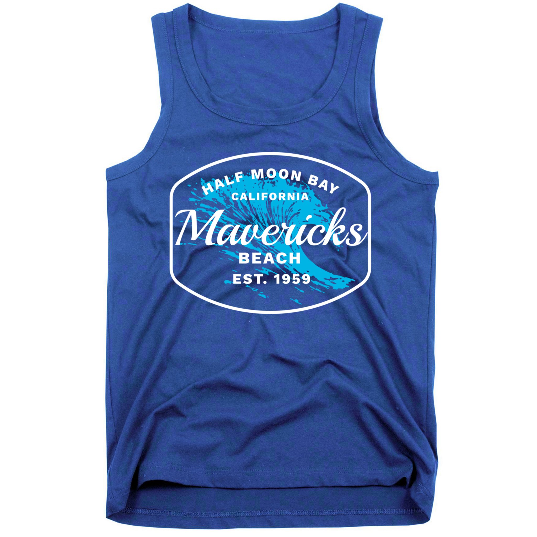 Half Moon Bay Mavericks Beach Surfing Gift Travel Gift Tank Top