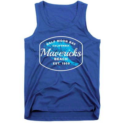 Half Moon Bay Mavericks Beach Surfing Gift Travel Gift Tank Top