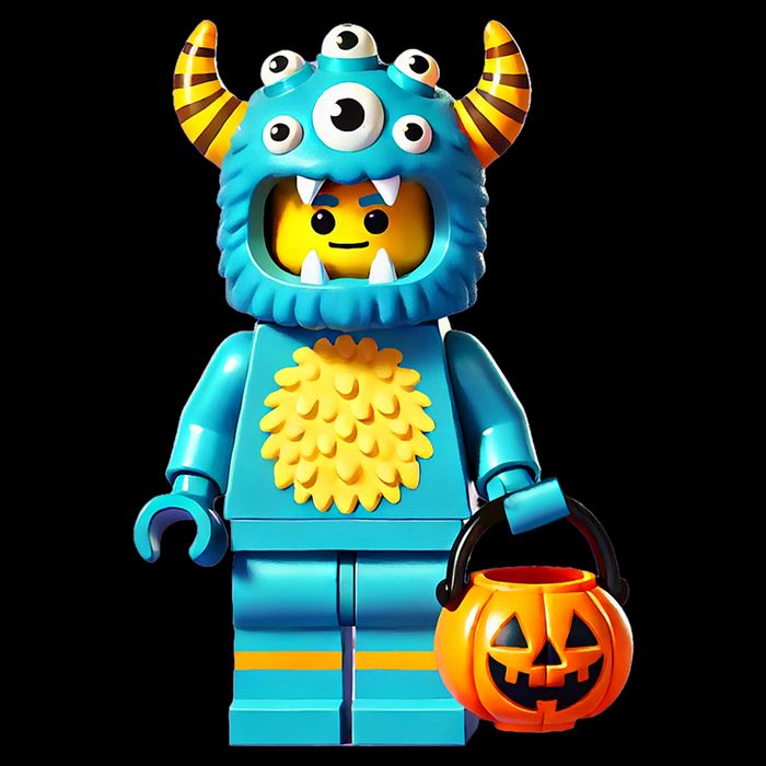 Halloween Master Builder Monster Building Blocks Bricks 16 in Basic Backpack