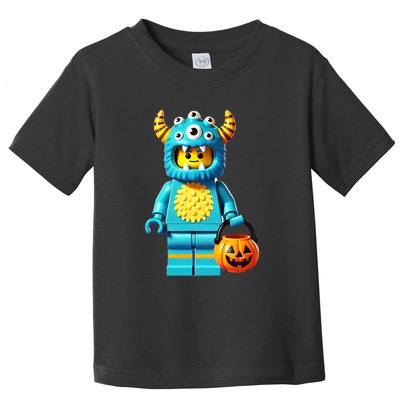 Halloween Master Builder Monster Building Blocks Bricks Toddler T-Shirt