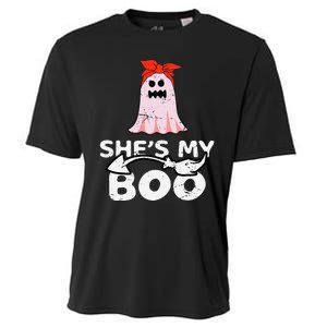 Hes My Boo Husband Wife Couples Matching Halloween Costume Cooling Performance Crew T-Shirt