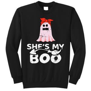 Hes My Boo Husband Wife Couples Matching Halloween Costume Sweatshirt