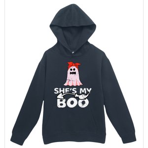 Hes My Boo Husband Wife Couples Matching Halloween Costume Urban Pullover Hoodie