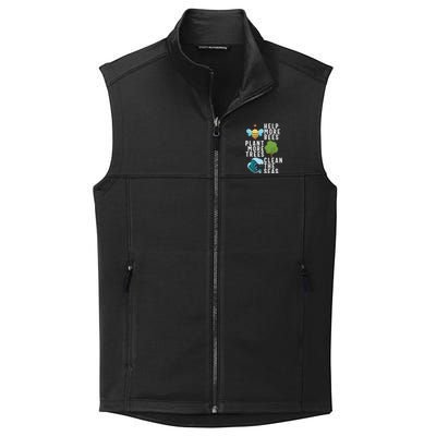 Help More Bees Plant Trees Save Our Climate Change Earth Day Gift Collective Smooth Fleece Vest