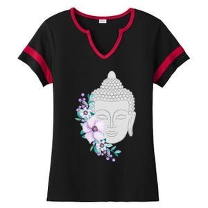 Heavily Meditated Buddha Gift Ladies Halftime Notch Neck Tee