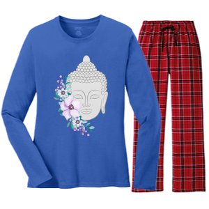 Heavily Meditated Buddha Gift Women's Long Sleeve Flannel Pajama Set 