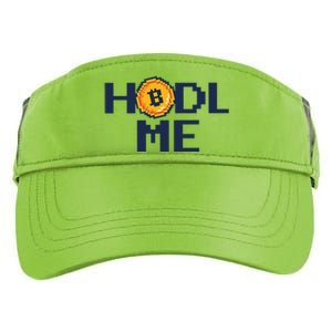 Hold Me Bitcoin Adult Drive Performance Visor